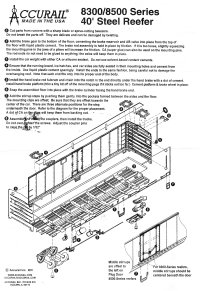 Accurail Refrigerator Car Instructions