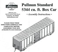 Kit 5800 - 5344 Standard Pullman Boxcar Instructions
