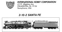 IHC 2-10-2 Santa Fe Engine Instructions