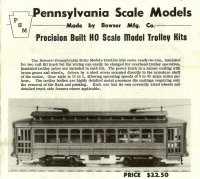 Pennslyvania Scale Models Information