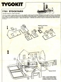 Tyco 7781 Stock Yard Instructions