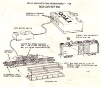 Tyco 930 Operating Box Car Instructions 1970