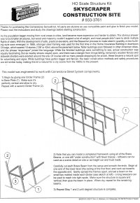 Walthers Structure Instructions