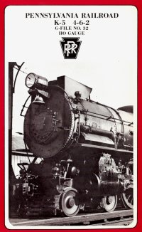 Westside G-File #32 4-6-2 K-5 Pacific Pennsylvania Railroad