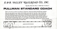 E&B Valley Pullman Standard Coach Passenger Car