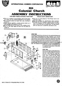 IHC 804 Colonal Church Instructions