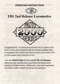 Life-Like Proto 2000 Instructions