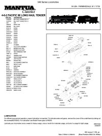 Mantua 4-6-2 Pacific 349 Series Instructions